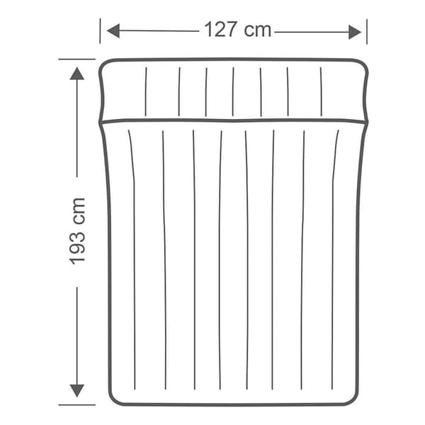 Intex Oppustelig Madras Camping Grå 193 x 127 x 24 cm