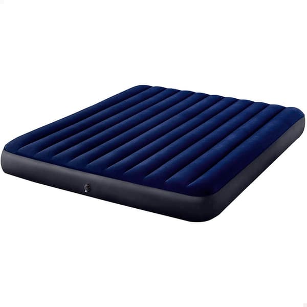 Intex Oppustelig Madras Dura-beam Standard Classic Downy Blå 183x203x25 cm