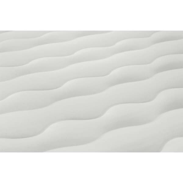 Bestway Forstærket Indbygget Pumpe Enkelt Luftseng Fortech Tough Guard Twin Wave-beam Transparent 191x97x46cm