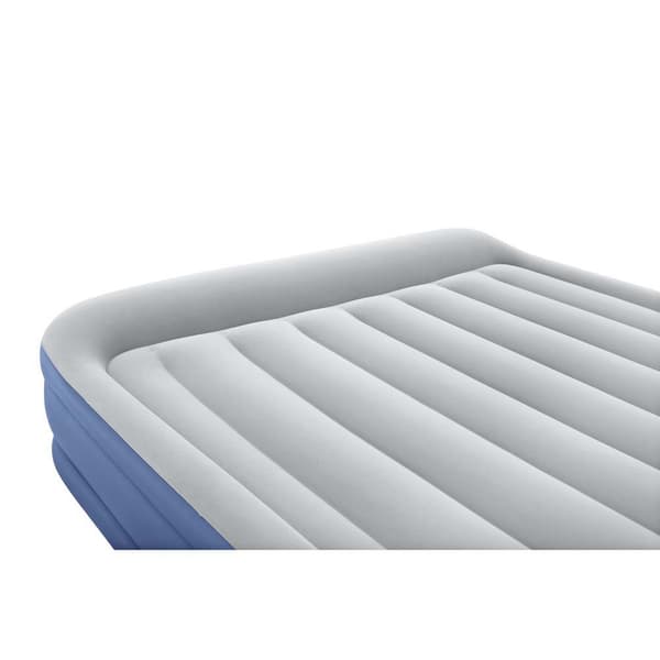 Bestway Forstærket Indbygget Pumpe Dobbelt Luftseng Tritech Queen Hvid 203x152x46cm
