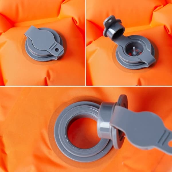 vidaXL 1-personers campingmadras 190x58x6 cm oppustelig orange