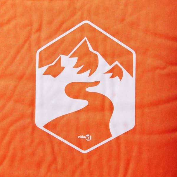 vidaXL Självuppblåsande campingmadrass med kudde 1 person orange