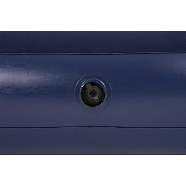 Bestway 67681 Double 191x137x30 Cm Enkel Luftmadras Med Indbygget Pumpe Blå 191x137x30 cm