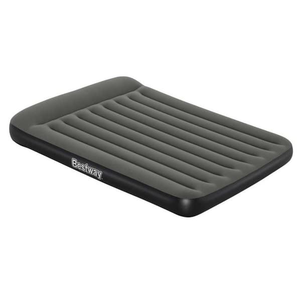Bestway 67930 Double 203x152x30 Cm Dobbelt Luftmadras Med Indbygget Pumpe Sort 203x152x30 cm
