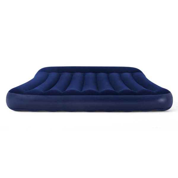 Bestway 67682 Double 203x152x30 Cm Dobbelt Luftmadras Med Indbygget Pumpe Blå 203x152x30 cm
