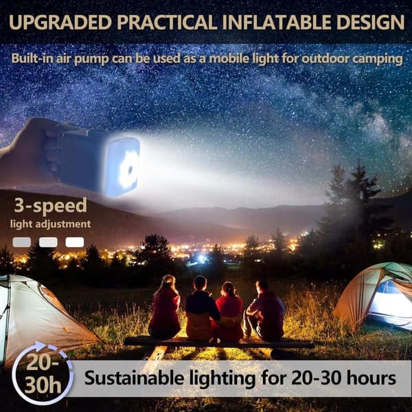 Campingmadrass för Tesla Model Y (2021–2025) Självuppblåsande Trådlös Pump lampa