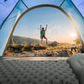Miniatyrbillede 5 af 6: OBOSOE selvoppusteligt liggeunderlag, vandafvisende campingmadras, udendørs ultralet luftmadras med fodpumpe