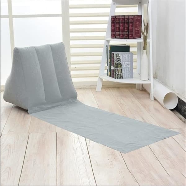 Lollanda Hopfällbara strandmattor-Uppblåsbar Ryggkudde 138x48 cm, uppblåsbar strandstol med ryggstöd - Vattentät Strandstol för Camping