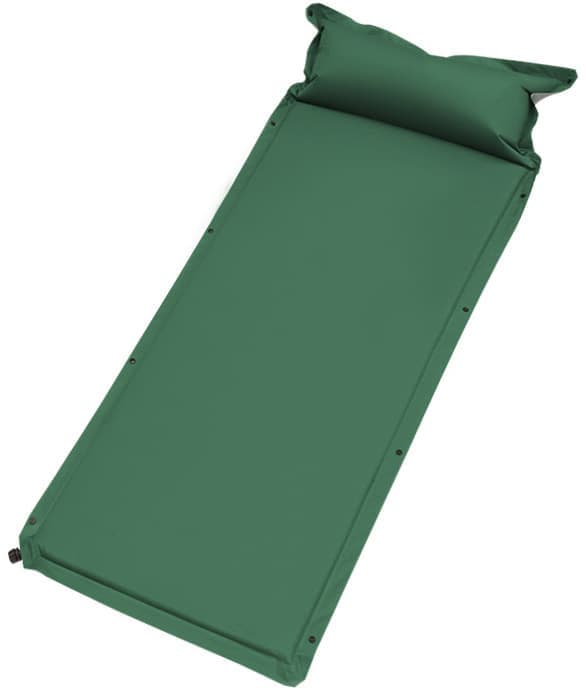 Lollanda Luftmadrass, Uppblåsbar Madrass, Självuppblåsbar Campingmadrass - Rullbar Inflatable Madrass, Enkelperson-192×67cm Grön
