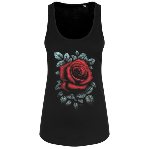 Requiem Collective Womens/Ladies Cardinal Rose Vest Top