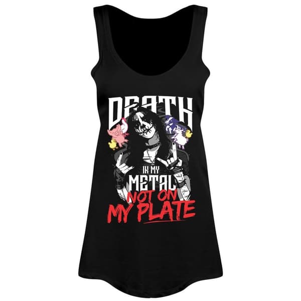 Grindstore Kvinnor/Damer Death In My Metal Not On My Plate Vest Top