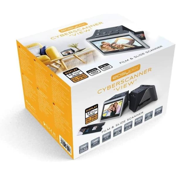 Easypix Cyberscanner View-filmskanner - svart - 14MP - Enkel bild- och filmskanning
