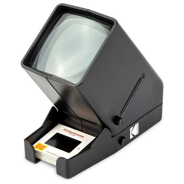 Film- och bildvisare - KODAK Viewer - Nät- eller AA-batterier - 3x förstoring