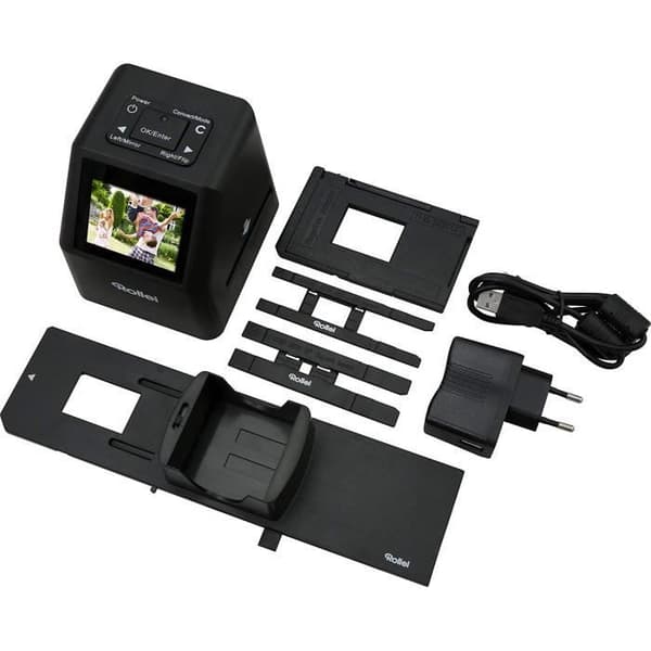 Rollei DF-S 310 SE - 14 megapixel filmskanner för diabilder och negativ - 2,4 tum TFT-LCD färgskärm - Special Edition Svart