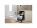 Miniatyrbilde 3 av 5: Whirlpool WSBO 3O34 PF X, Halvveis innebygget, Slimline (45 cm), Sort, Nedre, Øvre, Kurv, 10 kuverter