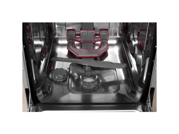 Whirlpool WSBO 3O34 PF X, Halvveis innebygget, Slimline (45 cm), Sort, Nedre, Øvre, Kurv, 10 kuverter