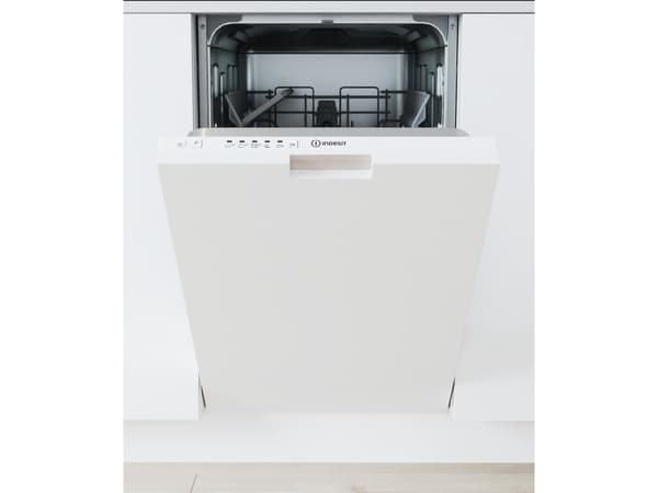 Indesit DI9E 2B10, Täysin sisäänrakennettu, Slimline (45 cm), Painikkeet, 1,3 m, 1,55 m, 1,5 m