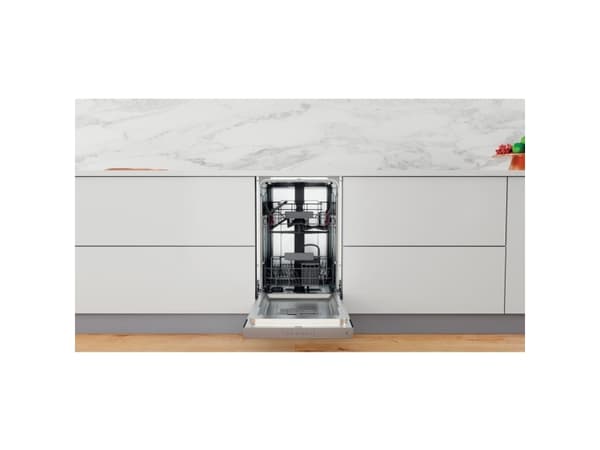 Whirlpool WSBC 3M27 X, Underbyggd, Slimline (45 cm), Svart, Rostfritt stål, Röra, 1,3 m, 1,55 m