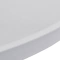 Miniatyrbilde 3 av 5: vidaXL Bordduk for høyt bord 2 stk hvit stretch Ø 80