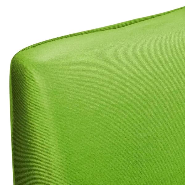 vidaXL Suora Venyvä tuolinsuoja 6 kpl Vihreä