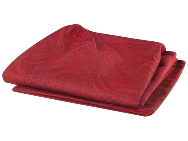 Sohvanpäällinen punainen kangas kolmen hengen sohvalle konepestävä vetoketjulla moderni tyyli