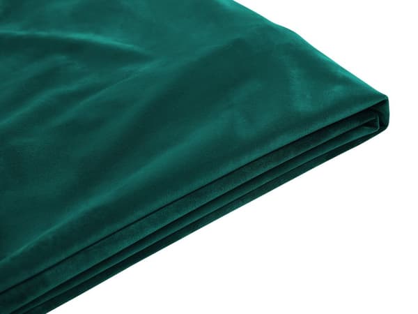 Sängynrungon päällinen tummanvihreä 180 x 200 cm sametti konepestävä tarranauhat moderni