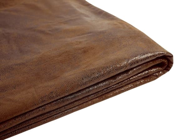 Sängynrungon päällinen ruskea 180 x 200 cm keinonahka konepestävä tarranauhat moderni