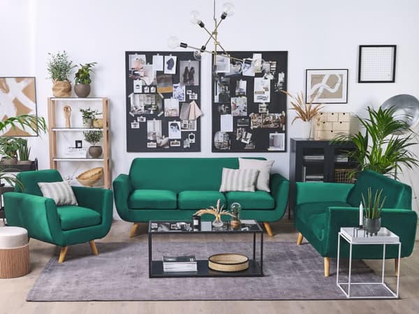 2-istuttava sohvan päällinen vihreä sametti verhoilu irrotettava vetoketju retro-tyyli