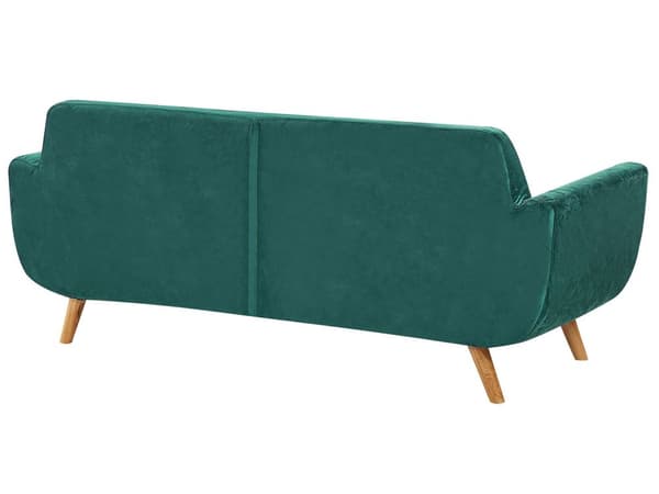 2-istuttava sohvan päällinen vihreä sametti verhoilu irrotettava vetoketju retro-tyyli