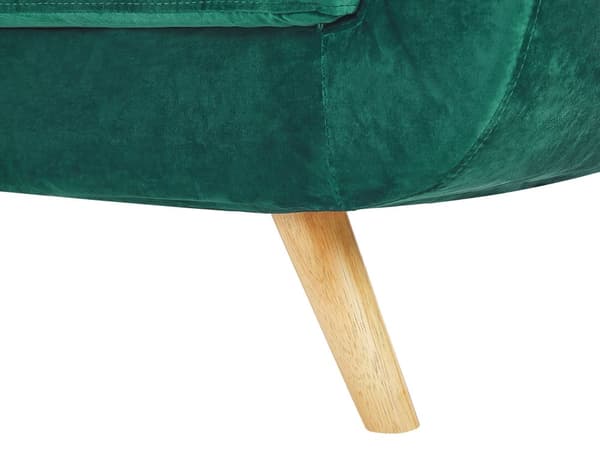 2-istuttava sohvan päällinen vihreä sametti verhoilu irrotettava vetoketju retro-tyyli