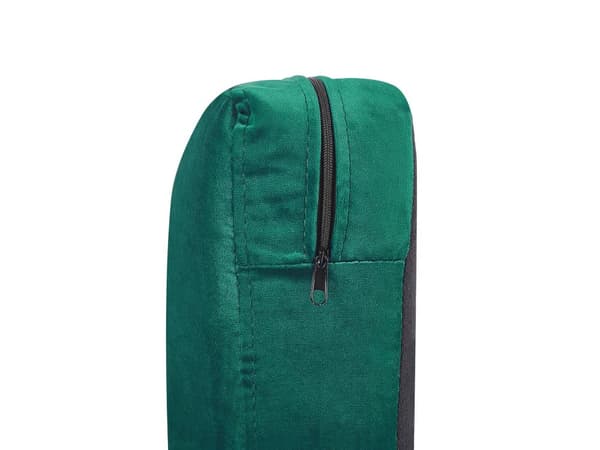 2-istuttava sohvan päällinen vihreä sametti verhoilu irrotettava vetoketju retro-tyyli