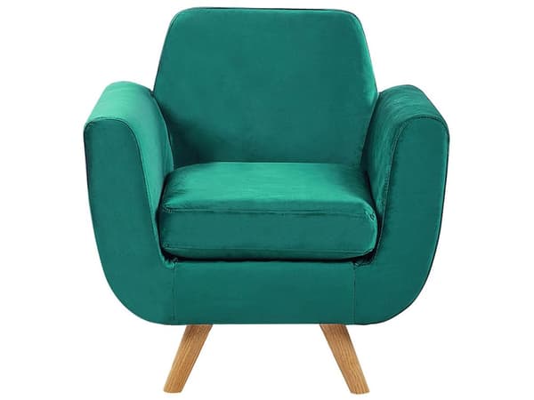 Nojatuolin päällinen vihreä sametti verhoilu irrotettava vetoketju retro-tyyli