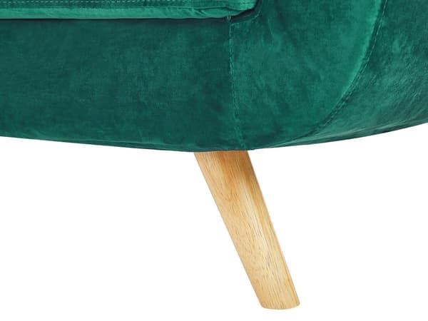 Nojatuolin päällinen vihreä sametti verhoilu irrotettava vetoketju retro-tyyli