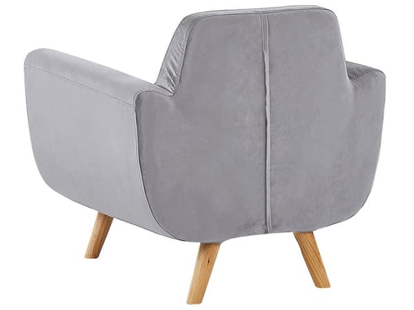 Nojatuolin päällinen harmaa sametti verhoilu irrotettava vetoketju retro-tyyli