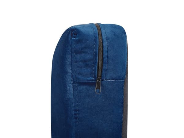 Nojatuolin päällinen sininen sametti verhoilu irrotettava vetoketju retro-tyyli