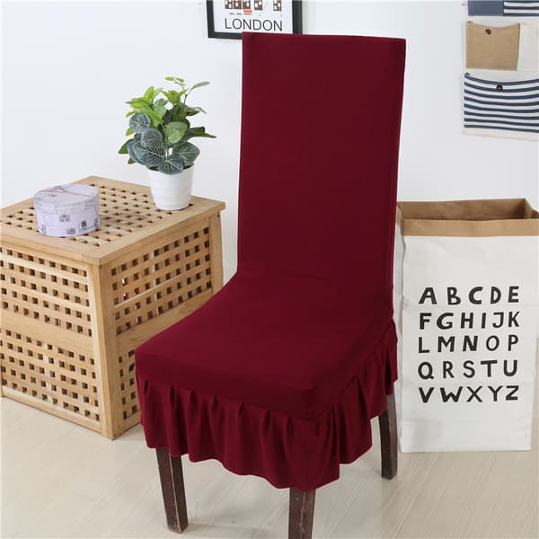 INF Universaali elastinen tuolinpäällinen Polyesteri Burgundy 2-Pack