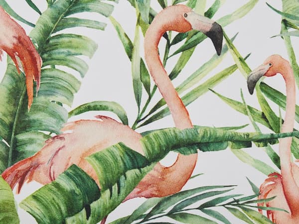 Havestol Betræk med Flamingo Motiv 2 stk Stolebetræk til Havestole