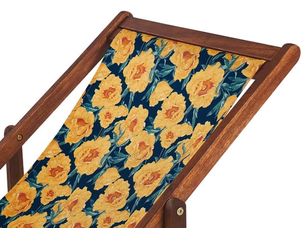Sæt med 2 udskiftningsbetræk til solsenge med blomstermønster polyester slynge hængekøje