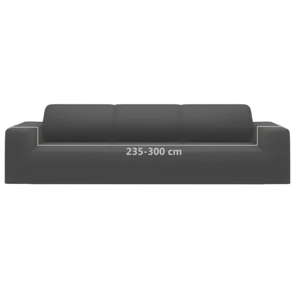 vidaXL 4-seters sofaovertrekk polyester antrasitt