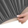 Miniatyrbilde 4 av 7: vidaXL 3-seters sofaovertrekk polyester antrasitt