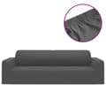 Miniatyrbilde 2 av 7: vidaXL 3-seters sofaovertrekk polyester antrasitt