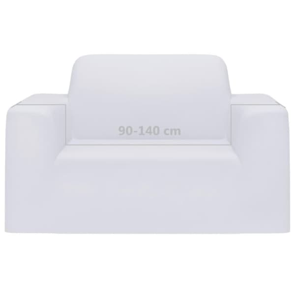 vidaXL Sofaovertrekk polyester hvit