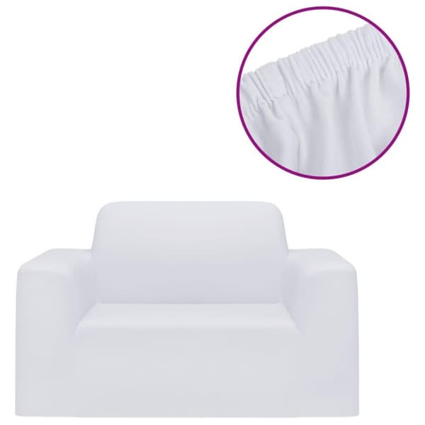 vidaXL Sofaovertrekk polyester hvit