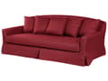 Miniatyrbilde 6 av 11: Sofatrekk Rød Polyester 3-seter Rektangulært Slitesterkt Klassisk design Stueinnredning Trekk til sofa