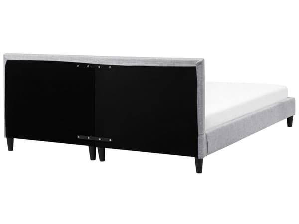 Sengerammetrekk Lys Grå Stoff til seng 180 x 200 cm Avtagbart Vaskbart