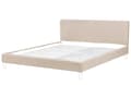 Miniatyrbilde 4 av 9: Sengerammetrekk Beige Stoff til seng 180 x 200 cm Avtagbart Vaskbar