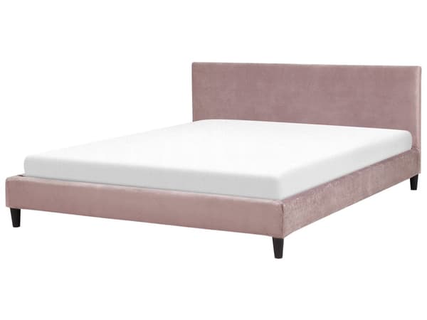 Sengerammetrekk Rosa Fløyel til seng 180 x 200 cm Avtagbar Vaskbar