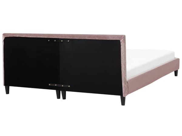 Sengerammetrekk Rosa Fløyel til seng 180 x 200 cm Avtagbar Vaskbar