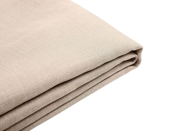 Sengerammetrekk Beige Stoff til seng 160 x 200 cm Avtagbar Vaskbar