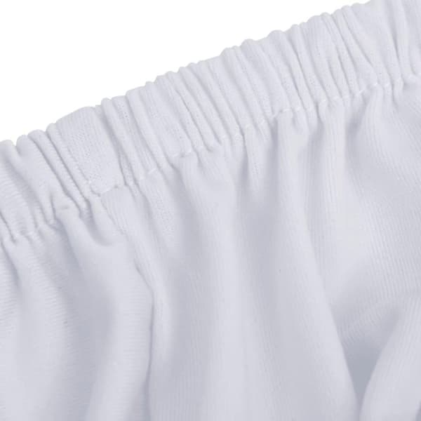 vidaXL 2-seters sofaovertrekk polyester hvit